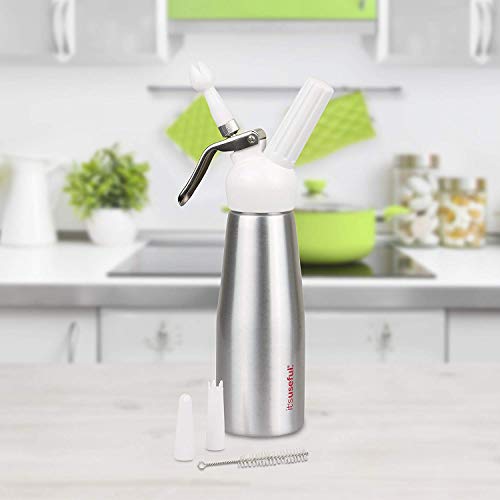 It's Useful At Home Whip Cream Maker - Aluminum with Plastic Head