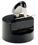 RSVP Willie Woodpicker Toothpick Dispenser with Black and White Penguin Pete Design