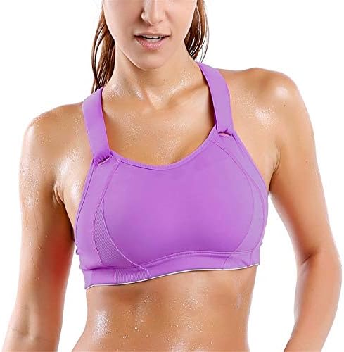 Women's High Impact Ultra Supportive Full Coverage Racerback Active Bra Big Size Leisure Fitness Vest