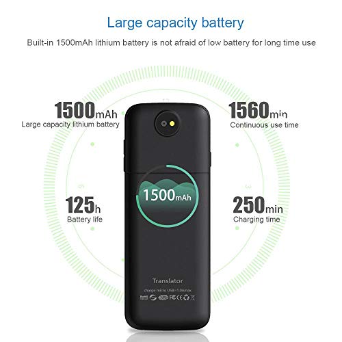 TEEPAO Smart Language Translator Device, 137 Languages Two-Way Real Time WiFi/Offline Instant Translation with 2.4 Inch Touch Screen, Pocket Voice/Text/Recording/Photo Translator Device