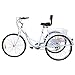 Ridgeyard 26” 7-Speed Adult Tricycle Aluminum Frame 3 Wheeled Cruise Trike Bike with Shopping Basket (White)thumb 1