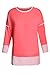 HOTAPEI Ladies Casual Long Sleeve Crewneck Sweatshirts for Women Loose Side Slit Shirts Womens Tunics Blouses Tops Burgundy XL