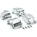Krator Chrome Handlebar Switch Housings Control Cover Kit For All Yamaha V-Star XVS 650 Classic Silverado
