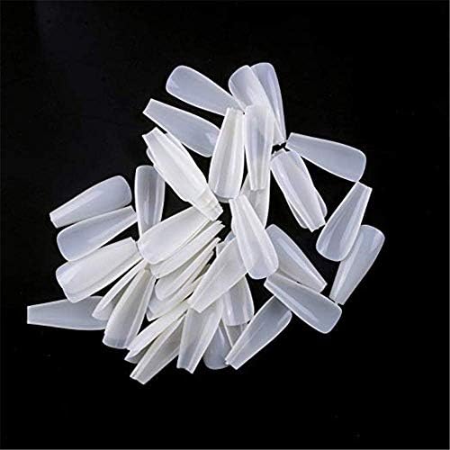 500Pcs/Pack Natural Half Cover Acrylic Nail Tips,10 Sizes (1)