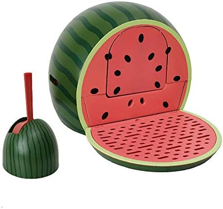 ZNN Cat Litter Box - Fully Enclosed Cat Training Toilet, Watermelon Shape and Drawer Pedal Design, Splash and Deodorant, Clean and Easy to Clean