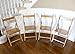 UNICOO - Bamboo Wood Folding Chairs, Natural Finish (Set of 4)