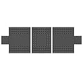 US Cargo Control 14 oz. 3 Pc. Lumber Tarp - Ends: 24' x 20' (8' Drop); Mid: 24' x 18' - Black
