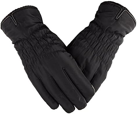Warm Winter Gloves Touch Screen Gloves Waterproof Sports Gloves Ski Gloves with Soft Liner for Women (Black)