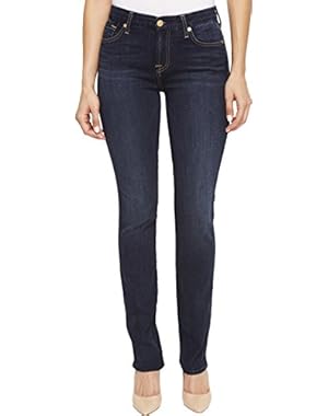 7 For All Mankind Womens Kimmie Straight in Dark Moonlight Bay