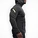 EVERWORTH Men's Gym Workout Hoodie Jacket Fitted Training Bodybuilding Running Active Sweatshirts with Zipper Pockets Black M Tag XL