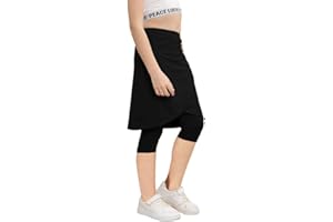 Aurgelmir Girls Knee Length Elastic Waist Skirts with Leggings Kids Cute Active Golf Tennis Skorts