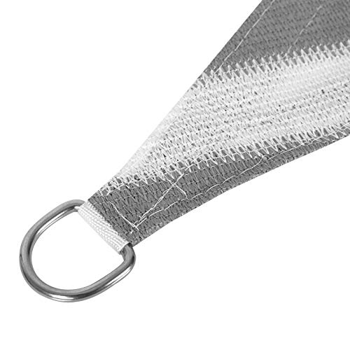 EUGAD Sonnensegel 2x3m Rechteckig Sonnenschutz Balkon Terrasse Schattenspender HDPE Wasserdurchlässig UV-Schutz Grau… – Bild 6