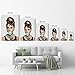 Smile Art Design Audrey Hepburn Bubble Gum Canvas Print Teal Blue Pop Art Home Decor/Iconic Wall Art/Gallery Wrapped Canvas Art Stretched/Ready to Hang (12 x 8)