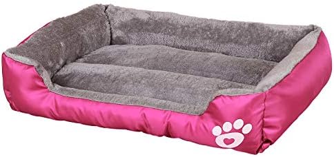 extra large pink dog bed