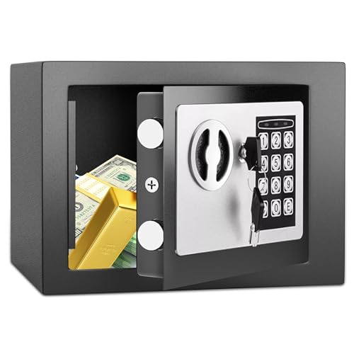 6.6L Digital Steel Safe Electronic Security Home Office Cash Safe 2 Keys 11
