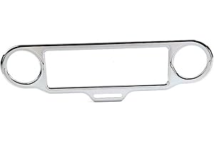 Cnjnor9 Inner Fairing Dashboard Stereo Trim Ring Accent Guage Metal Chrome Motorbike For Harley Davidson Electra/Street Glide