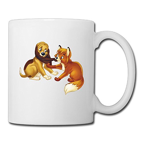 GREECT-SEVEN Cool The Fox And The Hound Tod Copper Ceramic Coffee Mug,
Tea Cup | Best Gift For Men, Women And Kids - 13.5 Oz, White