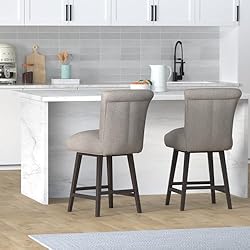 CHITA 26 Inch Counter Height Swivel Bar Stools Set