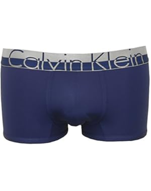 Calvin Klein Magnetic Cotton Low-Rise Microfibre Men's Boxer Trunk, Navy