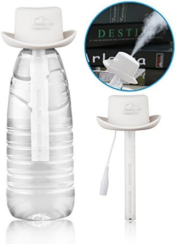 Ashbringer Personal Mini Air Humidifier- Portable Cool Mist Humidifier Diffuser ,Creative Cowboy Hat Design for Travel/Office/Car/Home