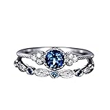 GuGio Women Fashion Double Layer Rhinestone Ring Knuckle Ring Rings