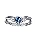 GuGio Women Fashion Double Layer Rhinestone Ring Knuckle Ring Rings