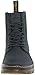 Dr. Martens Men's Combs Nylon Combat Boot, Charcoal, 9 UK/10 M US