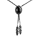 Native american Gents bolo bola tie (black)