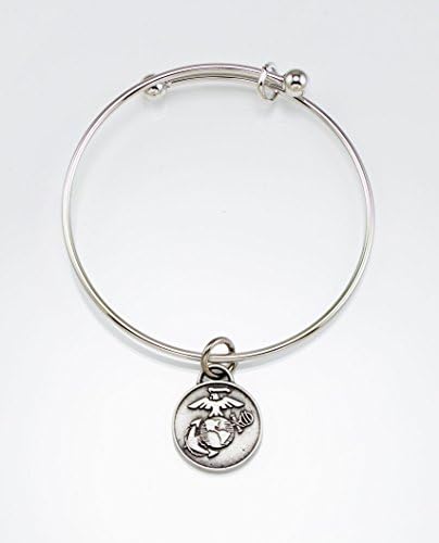 United States Marine Corps Charm Bangle Bracelet