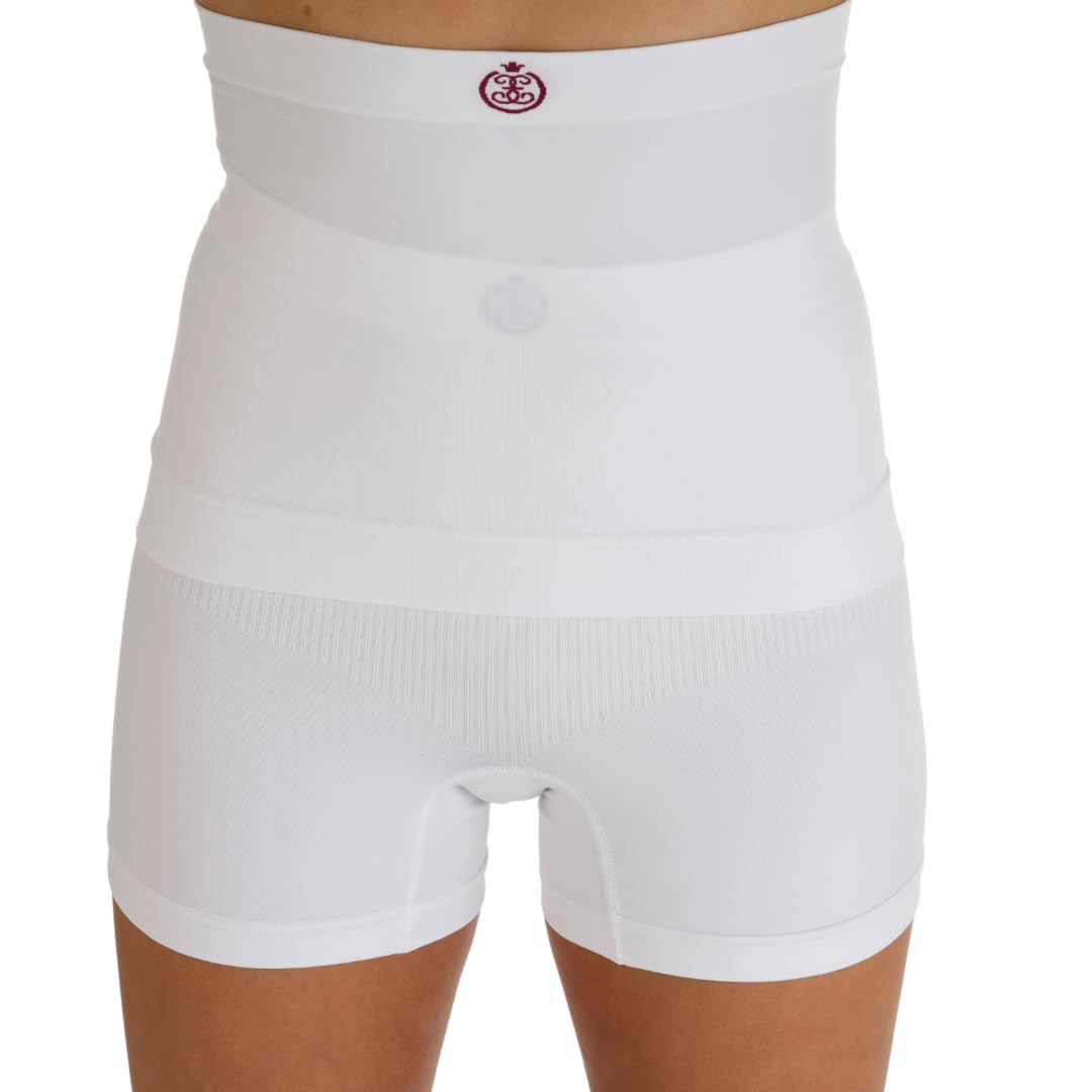 Comfizz 10" Waistband with Silicone Grip | Unisex Belt for Stoma | Bag Cover | Hernia & Kidney Aid | Post-Surgery (M/L, White)