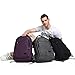 MarsBro Laptop Backpack, Business Travel College Backpack with USB Charging Port Water Resistant Anti Theft 15.6 Inch Bag for Women Men Purple