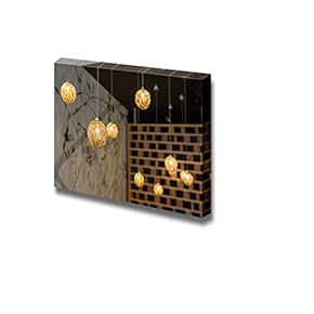 Ceiling Lamp with Gold Light