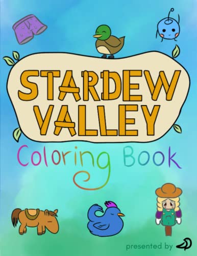 Best Stardew Valley Coloring Book - Includes Chickens, Ducks, Junimos, Slimes, Pelican Town ...