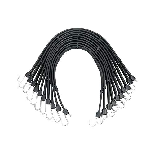 ROBLOCK Adjustable Rubber Tarp Straps 31" Long HeavyDuty Tie EPDM Bungee Cord Down with Crimped