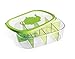 Snips, Green Tea Bag Airtight Storage Box with Removable Dividers, 11.22