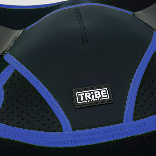 Tribe Lifting Shoulder Support Brace - Non-Slip Neoprene Posture Support | for Men and Women (Blue)