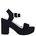 BAMBOO® Women's Chunky Heel Platform Sandal with Quarter Strap