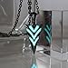 Glowing Green Arrow necklace Knight spear Necklace GLOW in the DARK Luminous pike Pendants & Necklaces women MEN boys girls gift