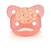 Dr. Brown's PreVent Orthodontic Baby Pacifier, Suction Free Air Channel, Contoured Butterfly Shield is Gentle on Face, Made in USA, Stage 1, 0-6m, 2-Pack, Glow in the Dark - Pink
