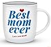 Triple Gifffted Worlds Best Mom Ever Coffee Mug & Socks Set for Mother, Gifts Ideas for Christmas,valentines, Mothers Day, Birthday, From Daughter and Son, Cool Mommy Presents, Ceramic Cup 380ml
