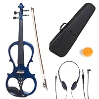 Cecilio 3/4 CEVN-1BL Solid Wood Electric/Silent Violin with Ebony