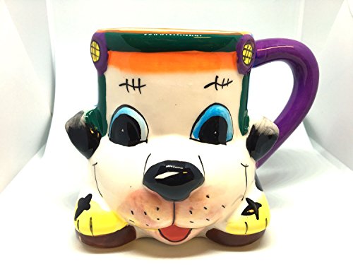 Cute Cool Gift For Kids 3D Novelty Coffee Mug Cup Beer Tea Puppy Dog Pup Dalmation Drving A Car Character Hand Crafted Painted Gift Boxed Adorable Farm Zoo Animal Cartoon Hot Sell Best Gift Decorative