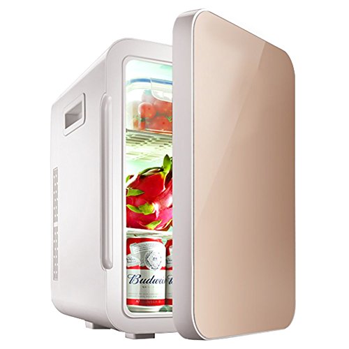 LE Mini Fridges Car heating and cooling refrigerator 22L small mini Refrigeration Car home Student dormitory small refrigerator Single door Single core single door (gold),22L_452934cm