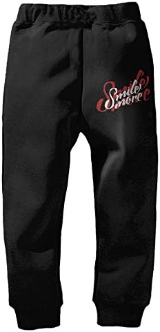 NLNLO Smile More Roman Atwood Youth Casual Fashion Jogger Sweatpants Black 5-6 Toddler