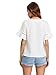 MakeMeChic Women's Loose Short Sleeve Round Neck Solid Summer T-shirt Tops Blouse