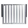 Munchkin Loft Aluminum Hardware Mount Baby Gate for Stairs, Hallways and Doors, Extends 26.5"- 40" Wide, Silver, Model MK0012