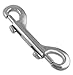 Double Ended Snap Hook, Nickel Plated, 3 1/2