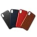 Soft iPhone X/XS Phone Case Leather/TPU, Gulee Premium Leather Flexible Back Cover Silicone Hybrid Phone Cover Case for iPhoneX Apple, Slim Fit (Brown) $1099$10.99