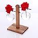 Kingbuy Hydroponic Glass Vase Vintage Desktop Plant Terrarium Planter Bulb Vase Water Planting Propagation Vase Libra planters Hydroponics Plants with Retro Wooden Stand Home Garden.thumb 3