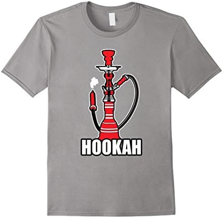 Men's Hookah Tshirt  2XL Slate